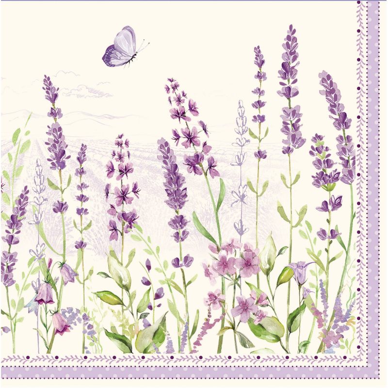 Serviette Lavendelfeld Lavender Field Easy Life